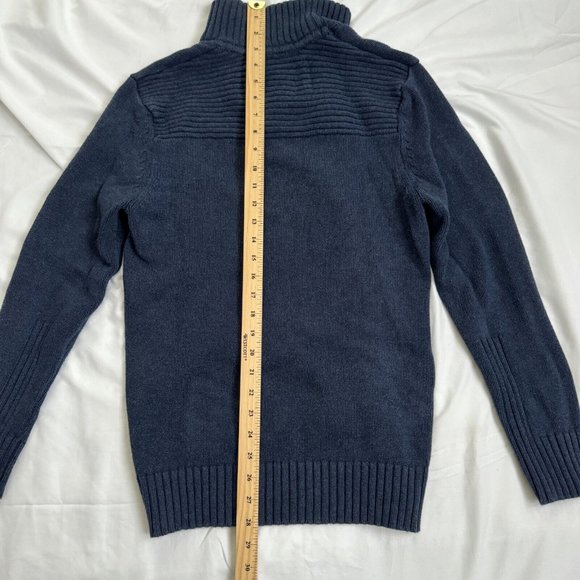 Distillery Apparel Navy Blue Mens Size Medium Sweater Knit Pull Over - Picture 10 of 15